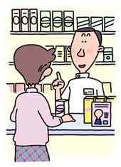 薬剤師から話を聞く患者のイメージ