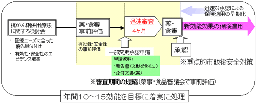 年間10から15効能を目標に着実に処理