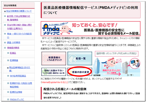 PMDAメディナビトップページ