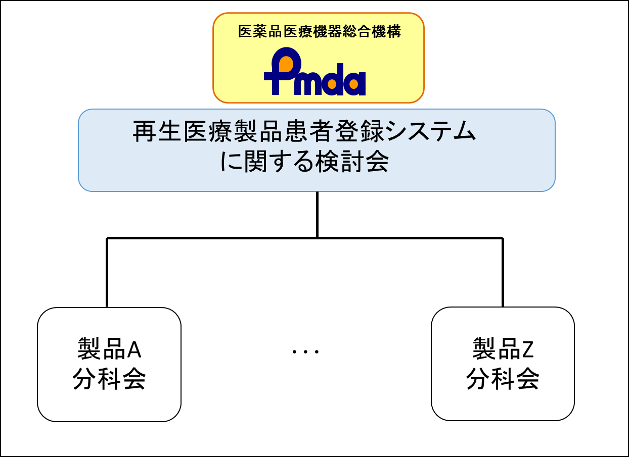 再生医療等製品患者登録システムに関する検討会の組織構造