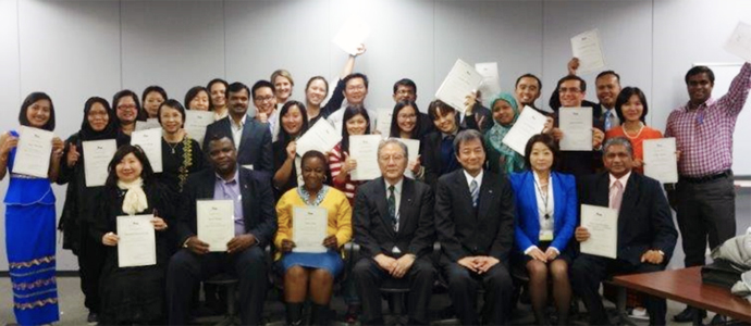 group photo at the closing ceremony