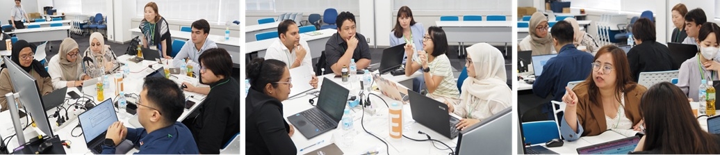 groups discussing case studies